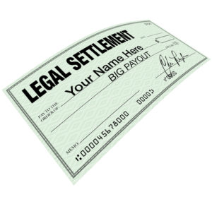 Legal settlement check